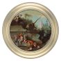 Ambiance Round Frame - Champagne Silver, 10" Diameter