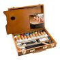 Charvin Extra Fine Oil Color Wooden Box Set of 11 60ml Tubes - Assorted Colors
