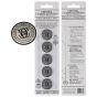 Metal Medallions Pack of 5