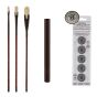 Nuovo Long Handle Bristle Brush Starter Value Set of 5