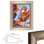 Millbrook Collection - Constantine 2.375" Warm Silver Frame 16x20 w/ Glass