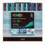 Posca Acrylic Paint Marker - Medium Tip, Cool Tones 8 Set (1.8-2.5mm)