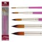 Creative Inspirations Dura-Handle™ Brushes Long Handle Round Set (Set of 5)