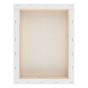 Rust-resistant staples secure the canvas to the frame