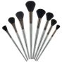 Black natural goat hair mop brushes in oval and round shapes
