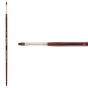 Mimik Kolinsky Synthetic Sable Long Handle Brush, Filbert Size #4