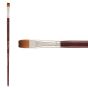 Mimik Kolinsky Synthetic Sable Long Handle Brush, Flat Size #12