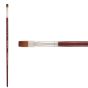Mimik Kolinsky Synthetic Sable Long Handle Brush, Flat Size #8