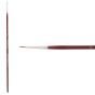 Mimik Kolinsky Synthetic Sable Long Handle Brush, Round Size #0