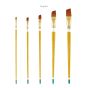 Creative Mark Qualita Golden Taklon Long Handle Brushes