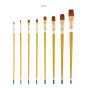 Creative Mark Qualita Golden Taklon Long Handle Brushes