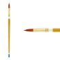 Creative Mark Qualita Golden Taklon Long Handle Brush Round #10