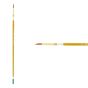 Creative Mark Qualita Golden Taklon Long Handle Brush Round #2