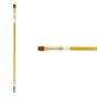 Creative Mark Qualita Golden Taklon Long Handle Brush Bright #3