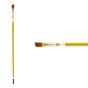 Creative Mark Qualita Golden Taklon Long Handle Brush Angular #4