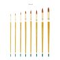 Creative Mark Qualita Golden Taklon Long Handle Brushes