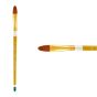 Creative Mark Qualita Golden Taklon Short Handle Brush Filbert #12