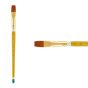 Creative Mark Qualita Golden Taklon Short Handle Brush Colada Wash 1/2"