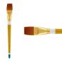 Creative Mark Qualita Golden Taklon Short Handle Brush Colada Wash 1-1/2"