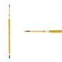 Creative Mark Qualita Golden Taklon Short Handle Brush Round #2