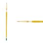 Creative Mark Qualita Golden Taklon Short Handle Brush Round #3x0