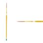 Creative Mark Qualita Golden Taklon Short Handle Brush Script #4