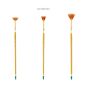 Creative Mark Qualita Golden Taklon Short Handle Brushes