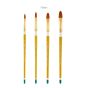 Creative Mark Qualita Golden Taklon Short Handle Brushes