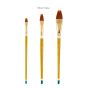 Creative Mark Qualita Golden Taklon Short Handle Brushes