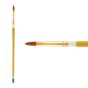 Creative Mark Qualita Golden Taklon Short Handle Brush Filbert #2