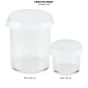 Durable clear plastic cups