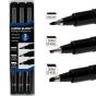 Super Black Permanent Fineliners Lettering & Calligraphy Set of 3