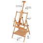 Da Vinci Multimedia Multi-Angle Convertible Easel Features