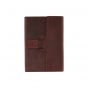 Opus Genuine Leather Journal Slide Enclosure 4" x 6" Dark Brown