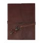 Dark Brown Opus Genuine Leather Journals with Key Wrap - 6x8