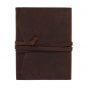 Opus Genuine Leather Journal Wrap 6" x 8" Dark Brown 