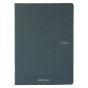 Fabriano EcoQua Notebook 5.8 x 8.3" Grid Staple-Bound Dark Green