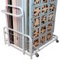 Vertical storage ensures items remain accessible at all times