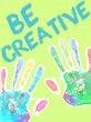 Kids Art eGift Card - Handprints on Green eGift Card