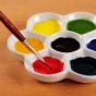 An excellent surface for color mixing