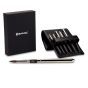 Escoda Versatil Synthetic Kolinsky Sable Short Handle Travel Brush Set of 6 with Synthetic Leather Case
