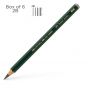 Faber-Castell 2B 9000 Jumbo Graphite Pencils Box of 6
