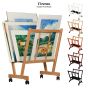 Firenze Large Wood Print Racks in five elegant finishes