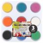 Tempera Paint Cake Set of 9 with Palette - Pack of 3