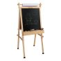 Dry-erase board, chalk board and painting easel all-in-one