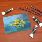 Excellent for special effects with thinned oils or acrylics