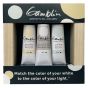 Gamblin Artist's Oil Color Whites Painting Set of 3, 37ml w/ Panel