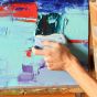 Cold Wax creates an ultra-thick, matte impasto