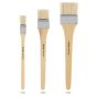 Set includes: 1", 2" and 3" wide, flat brushes