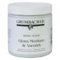 Grumbacher Acrylic Medium - Gloss Medium & Varnish, 8 oz